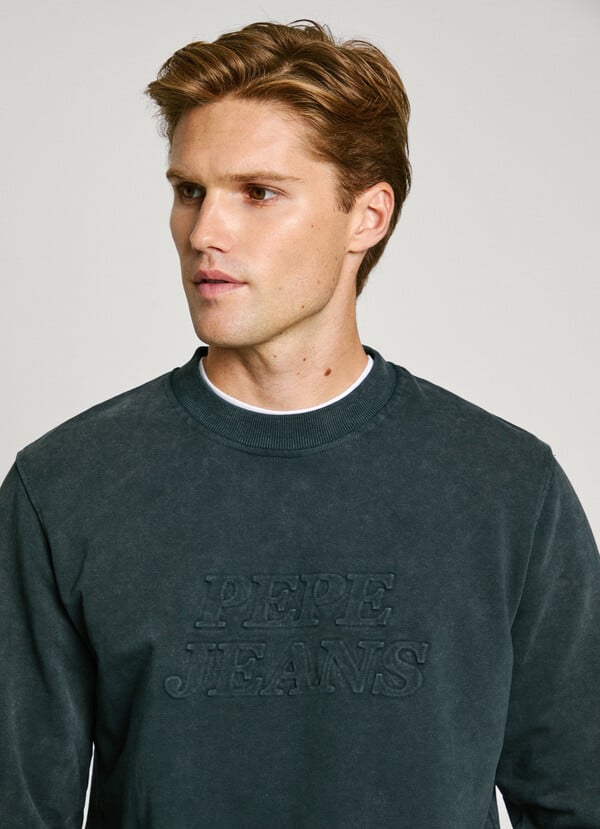 Pepe Jeans Sudadera Logo En Relieve Fit Regular