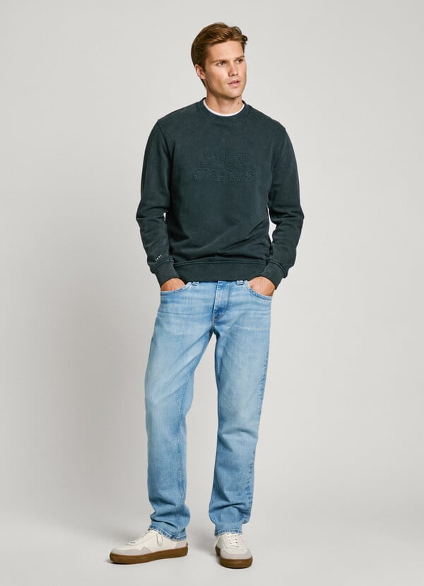 Pepe Jeans Sudadera Logo En Relieve Fit Regular