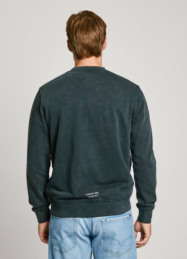 Pepe Jeans Sudadera Logo En Relieve Fit Regular