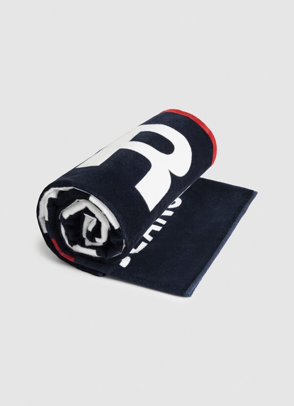 Pepe Jeans toalla de playa logo estampado