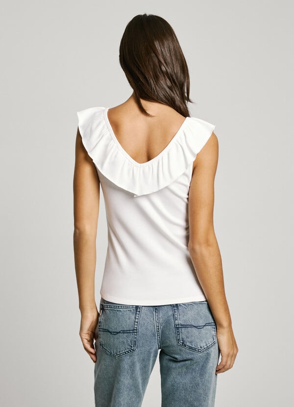 Pepe Jeans Top Canalé Escote En V