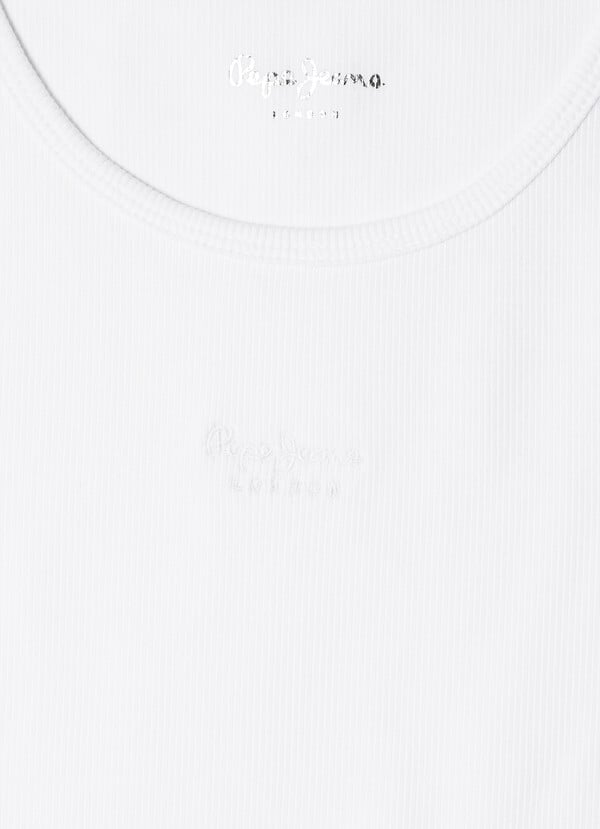 Pepe Jeans Top Canalé Sin Mangas