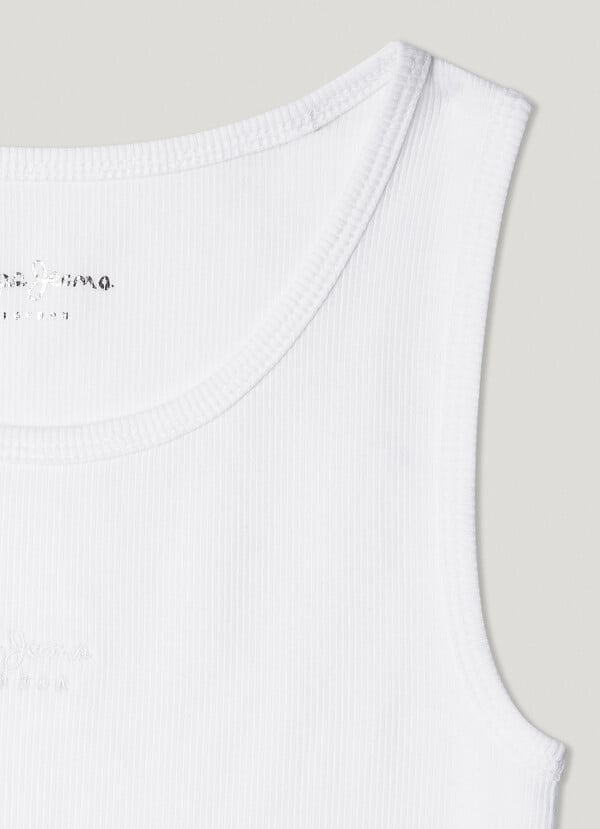 Pepe Jeans Top Canalé Sin Mangas