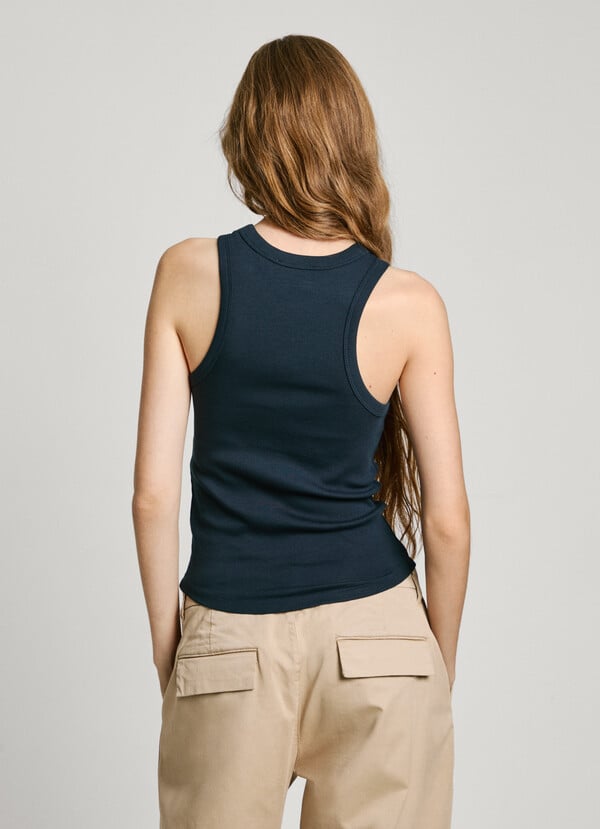 Pepe Jeans Top Canalé Sin Mangas