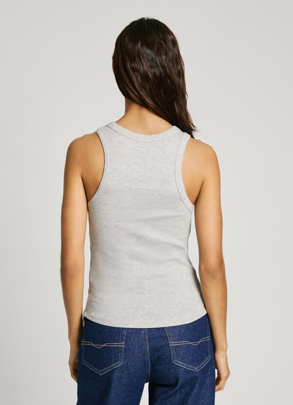 Pepe Jeans Top Canalé Sin Mangas