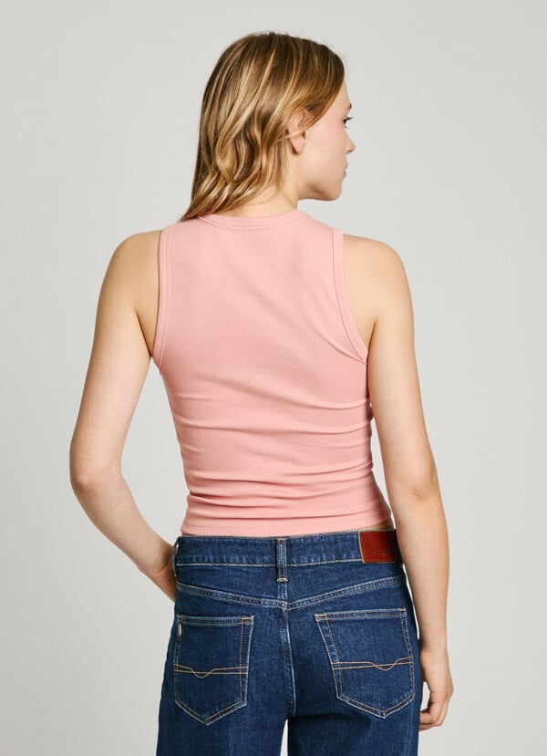 Pepe Jeans Top Canalé Sin Mangas