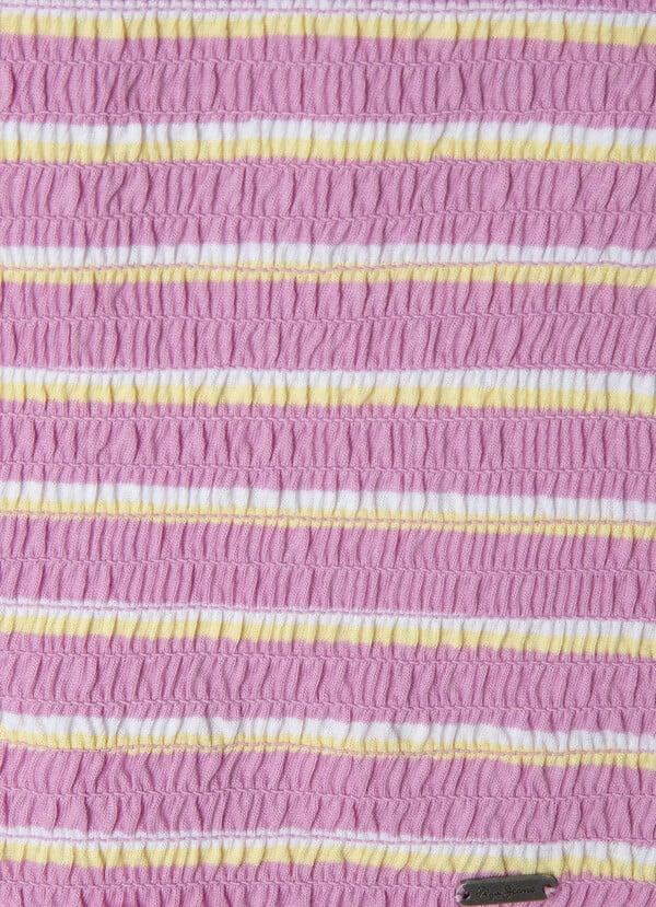 Pepe Jeans Top Fruncido De Rayas