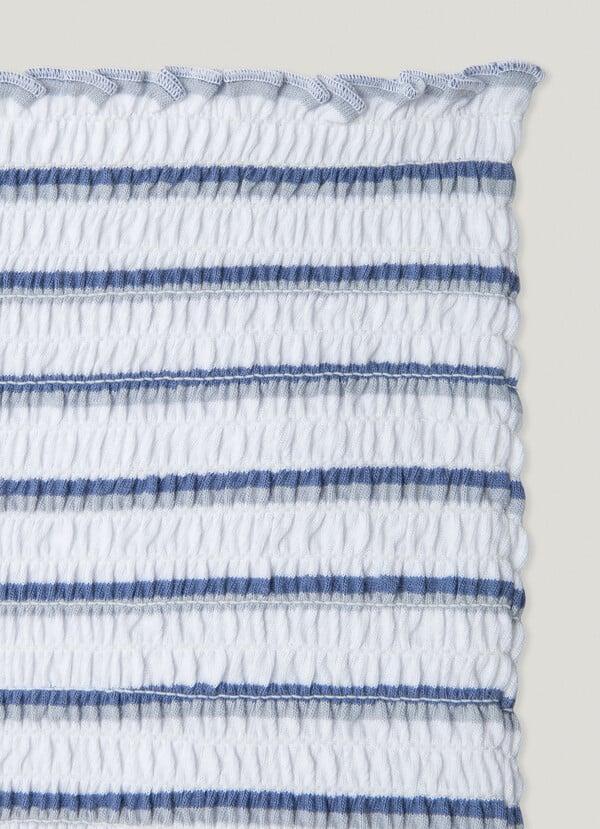 Pepe Jeans Top Fruncido De Rayas