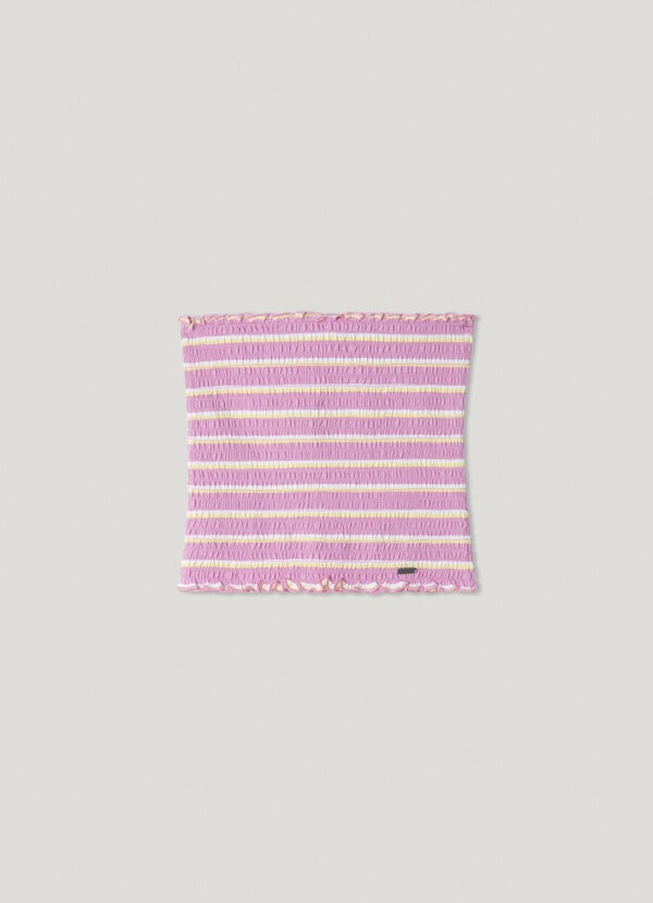 Pepe Jeans top fruncido de rayas