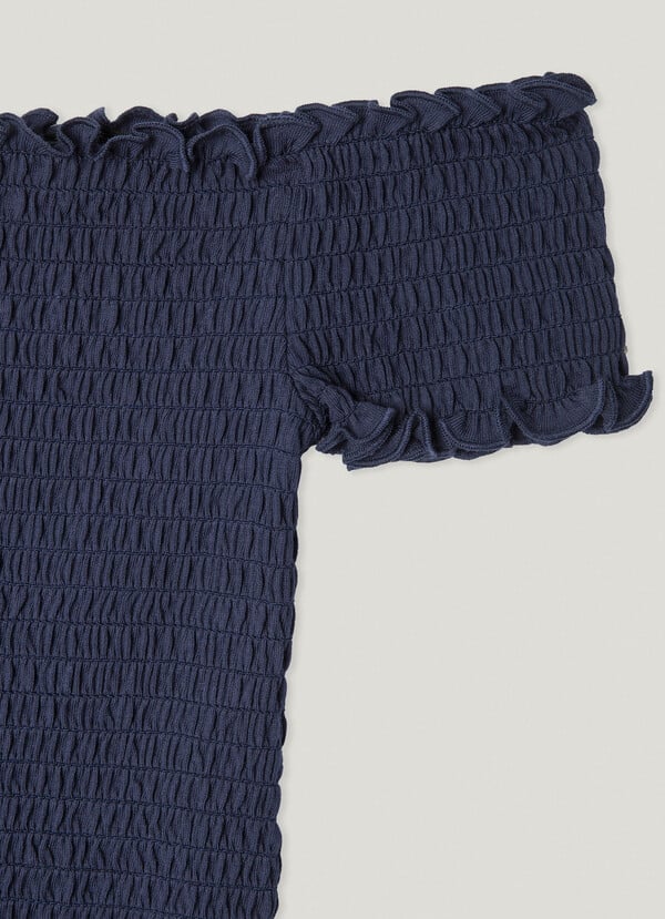 Pepe Jeans Top Fruncido Fit Slim