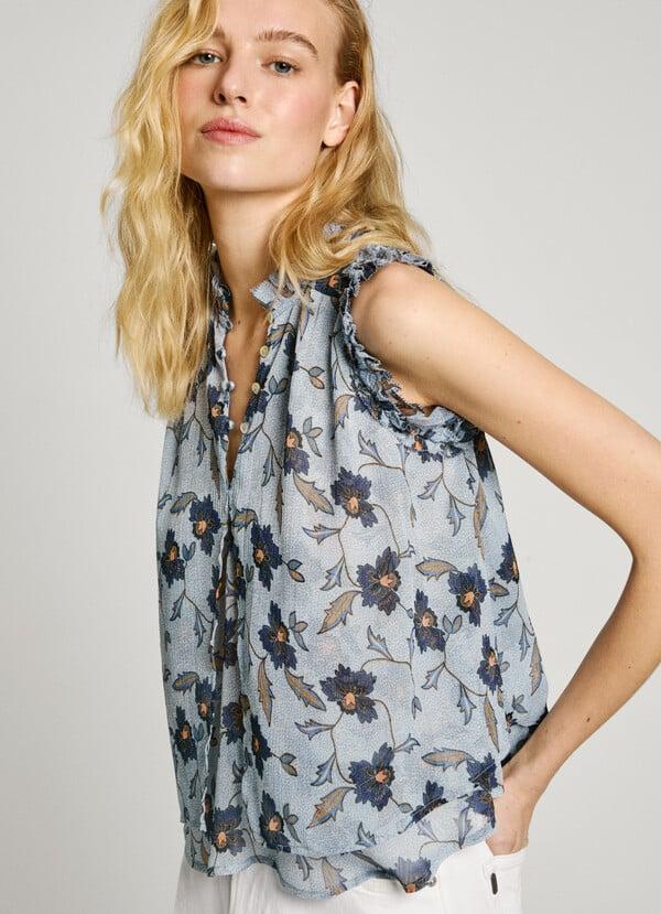Pepe Jeans Top Sin Mangas Estampado Floral