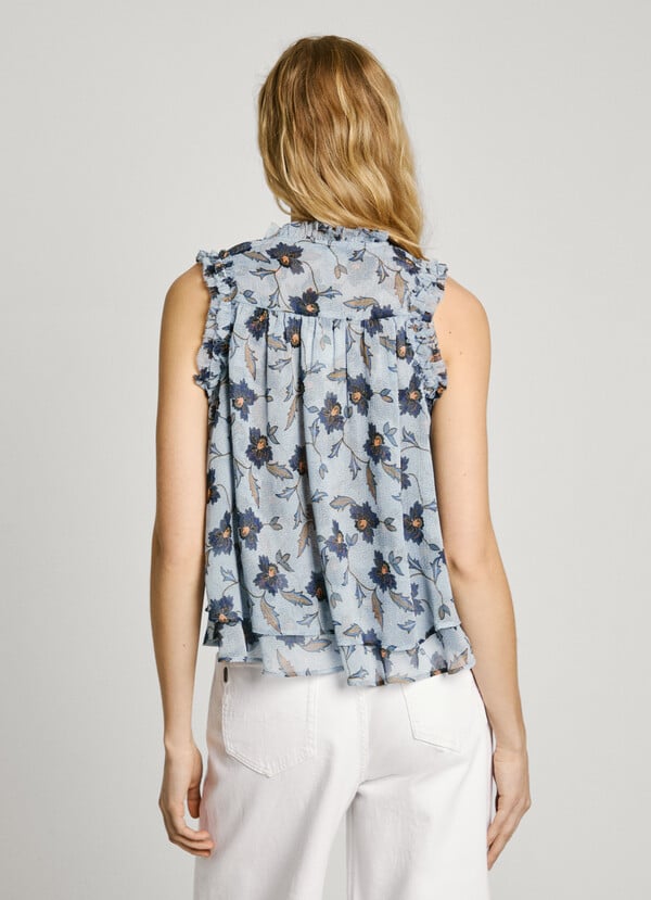 Pepe Jeans Top Sin Mangas Estampado Floral