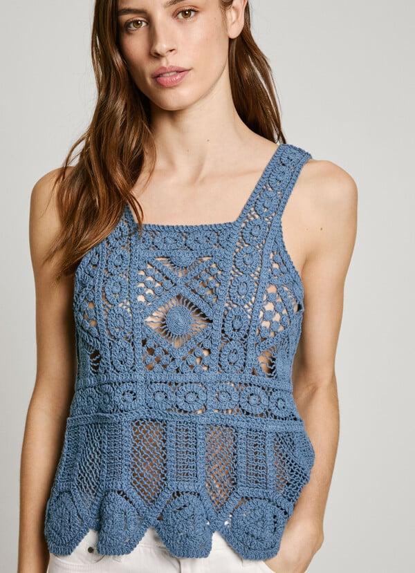 Pepe Jeans Top Tirantes Crochet