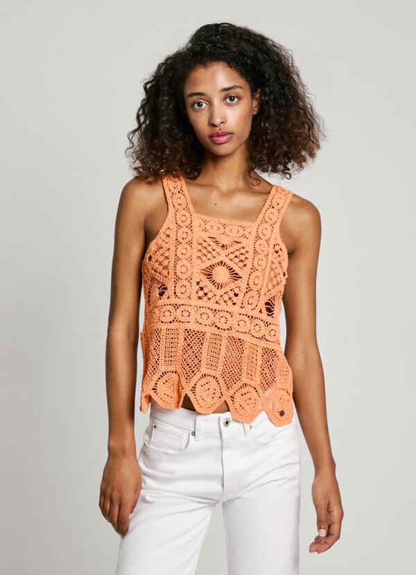 Pepe Jeans Top Tirantes Crochet