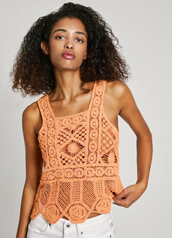 Pepe Jeans top tirantes crochet