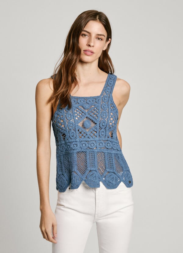 Pepe Jeans top tirantes crochet