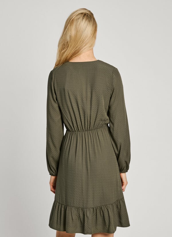 Pepe Jeans Vestido Corto Cuello Pico