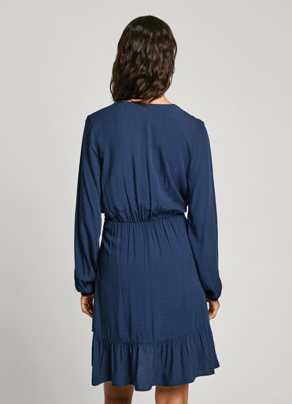 Pepe Jeans Vestido Corto Cuello Pico