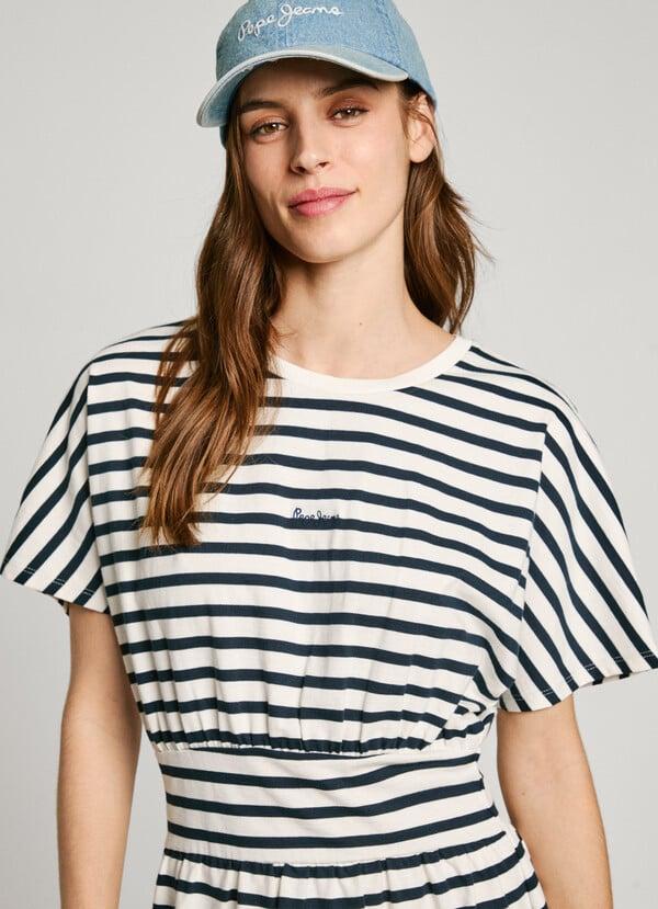Pepe Jeans Vestido Corto De Rayas