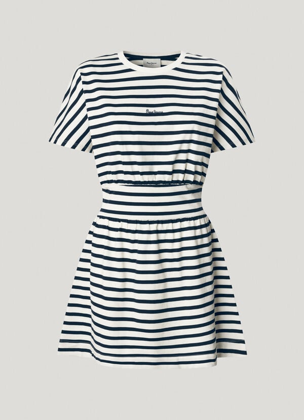 Pepe Jeans Vestido Corto De Rayas