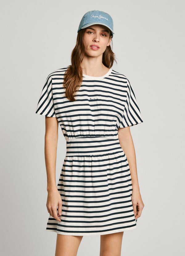 Pepe Jeans vestido corto de rayas