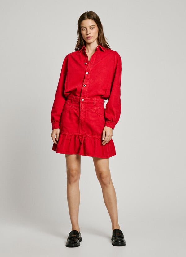 Pepe Jeans Vestido Corto Denim Fit Loose