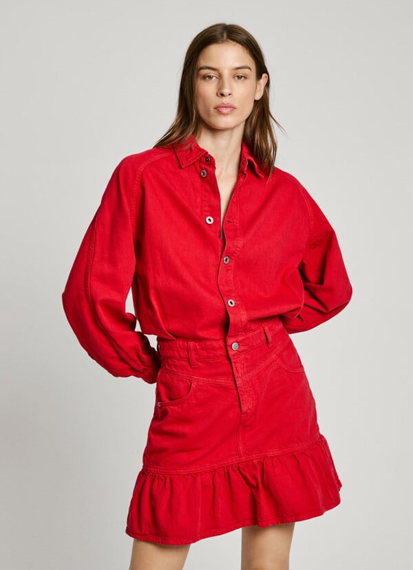 Pepe Jeans vestido corto denim fit loose