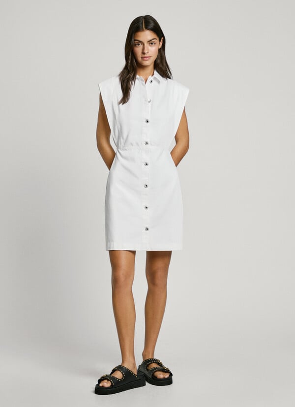 Pepe Jeans Vestido Corto Denim Fit Regular