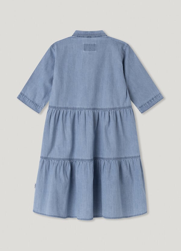 Pepe Jeans Vestido Corto Denim Fit Regular