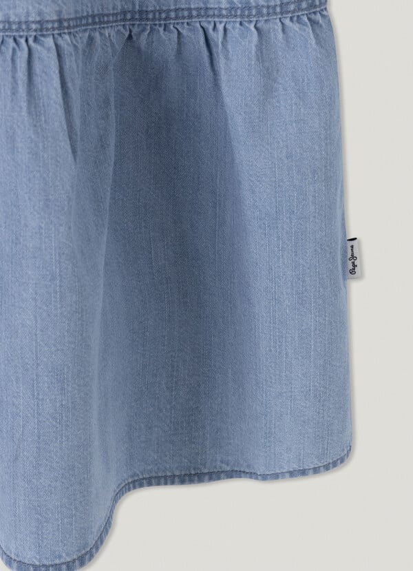 Pepe Jeans Vestido Corto Denim Fit Regular