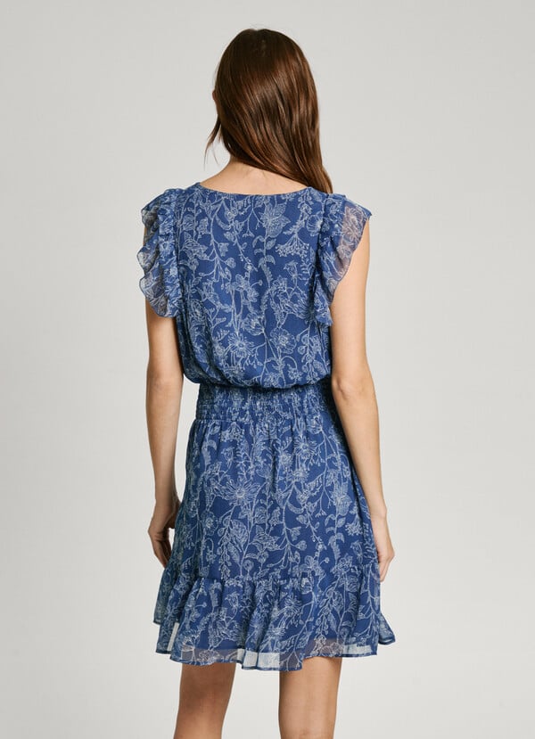Pepe Jeans Vestido Corto Estampado Floral