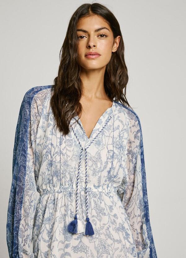 Pepe Jeans Vestido Corto Estampado Floral