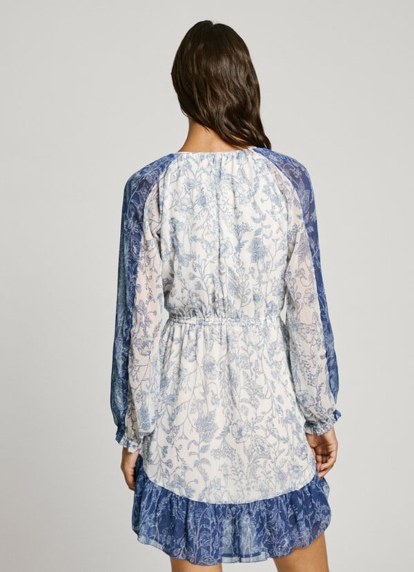 Pepe Jeans Vestido Corto Estampado Floral