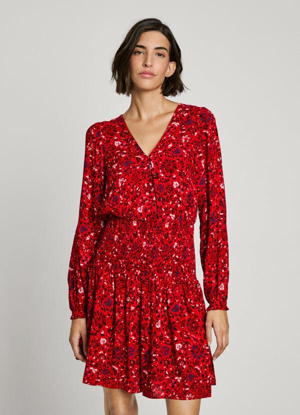 Pepe Jeans Vestido Corto Estampado Floral