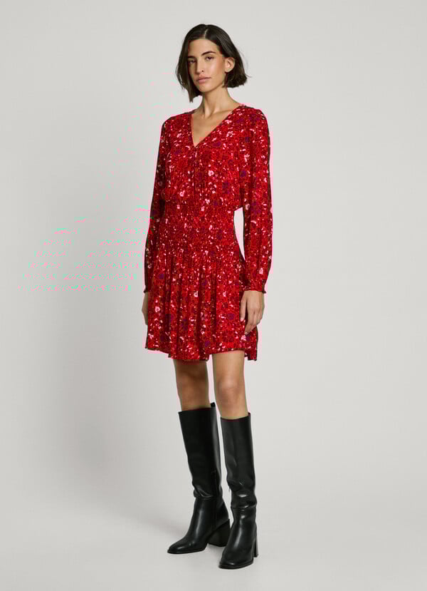 Pepe Jeans Vestido Corto Estampado Floral