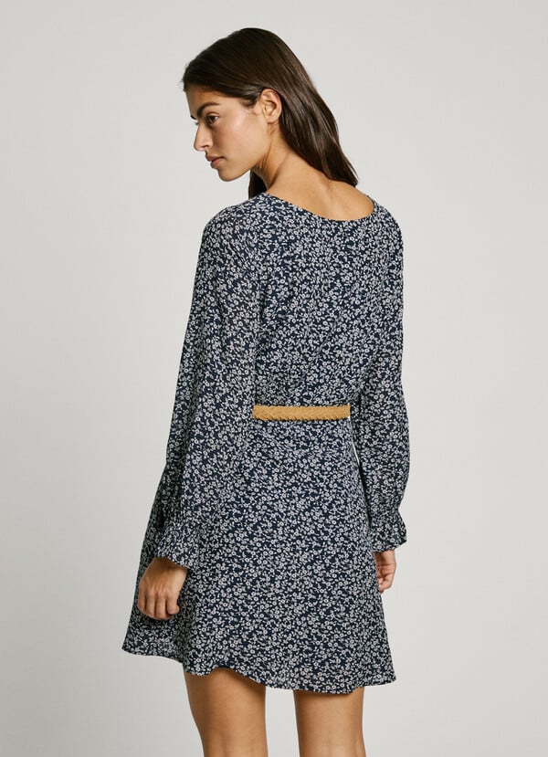 Pepe Jeans Vestido Corto Estampado Floral