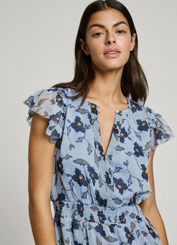 Pepe Jeans Vestido Corto Estampado Floral