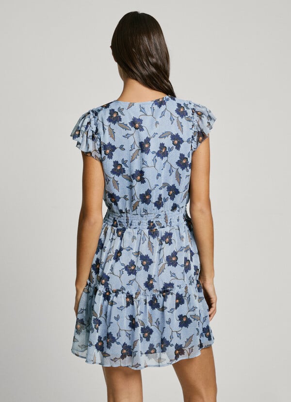 Pepe Jeans Vestido Corto Estampado Floral