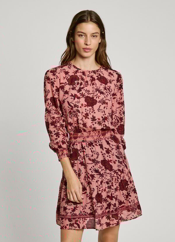 Pepe Jeans Vestido Corto Estampado Floral