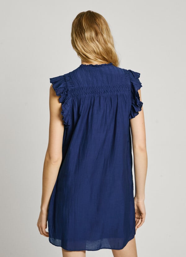 Pepe Jeans Vestido Corto Lencero