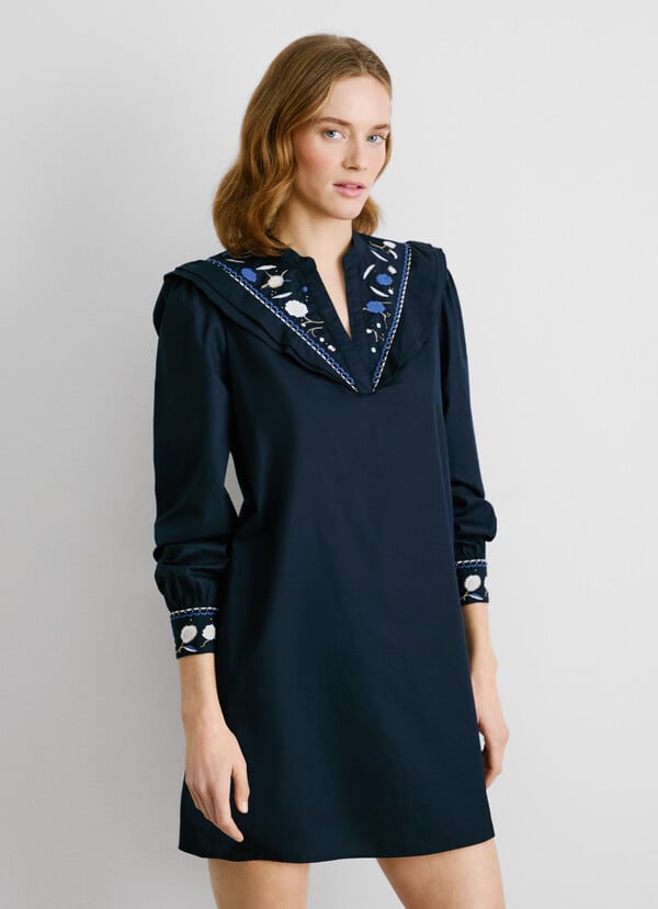 Pepe Jeans Vestido Corto Popelín