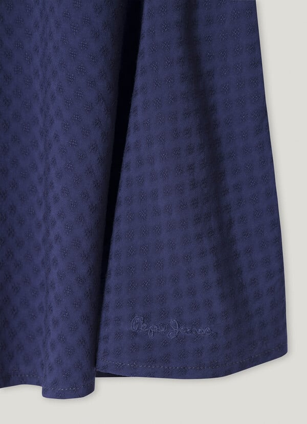 Pepe Jeans Vestido Corto Skater Cuello Pico