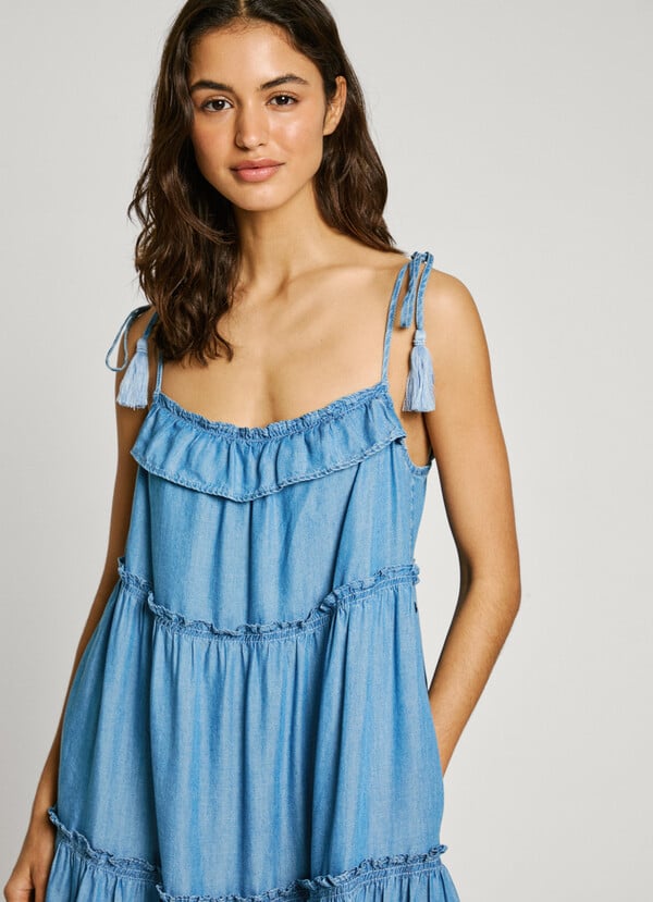 Pepe Jeans Vestido Corto Tirantes