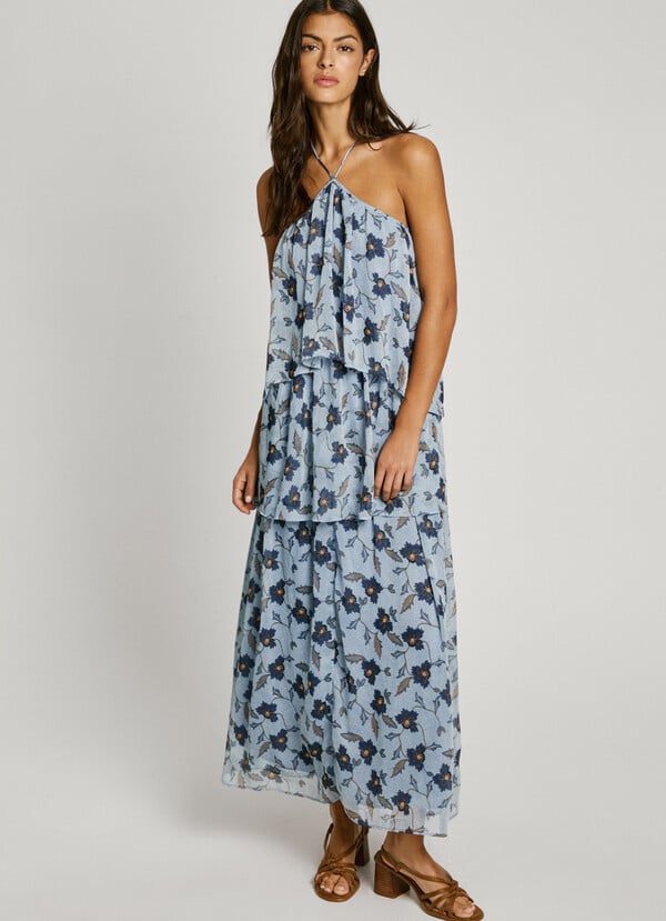 Pepe Jeans vestido largo estampado floral