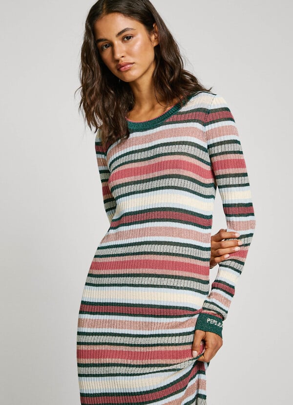 Pepe Jeans Vestido Midi Canalé