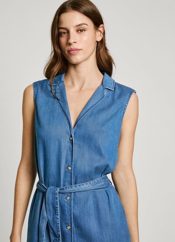 Pepe Jeans Vestido Midi Fit Regular