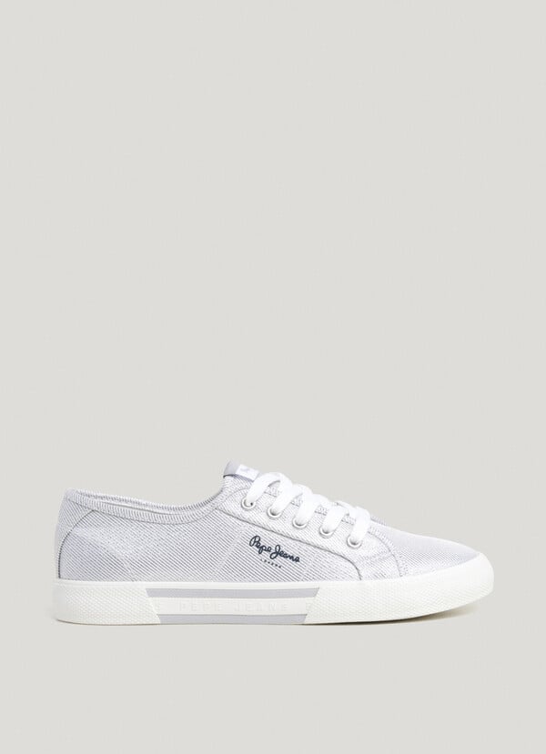 Pepe Jeans zapatillas básicas metalizadas