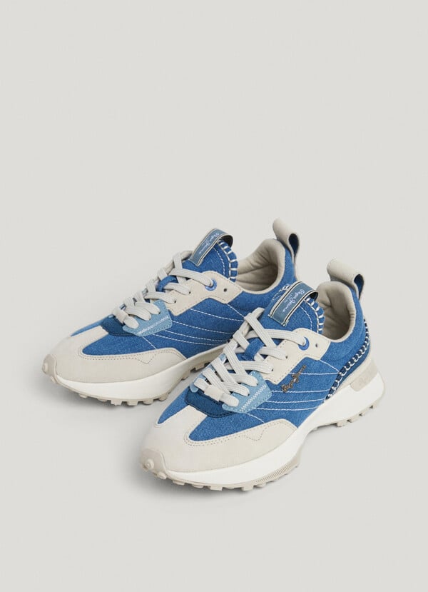 Pepe Jeans Zapatillas Con Detalles Denim