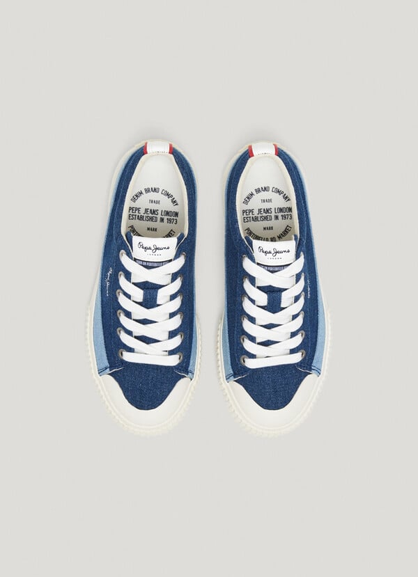 Pepe Jeans Zapatillas Con Detalles Denim