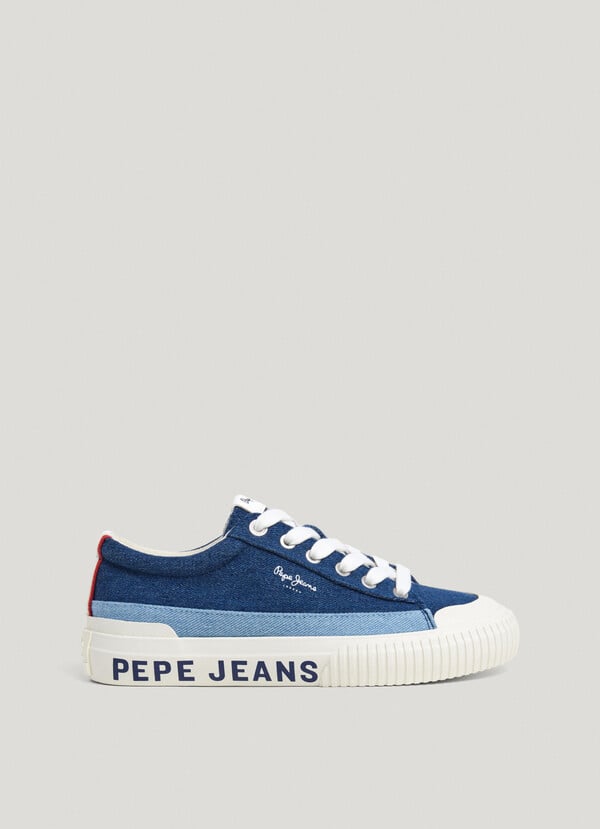 Pepe Jeans Zapatillas Con Detalles Denim